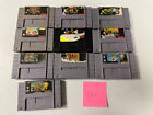 10 Super Nintendo SNES Games Lot - Zelda, Donkey Kong, Frogger, Super Mario Kart