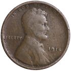 1914-S FULL DATE Lincoln Wheat Cent Penny CULL / AG / HOLE FILLER
