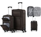 2 Piece Carry-on Luggage Set Lightweight Suitcase Softside Travel Bag (20
