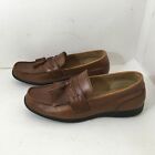Dockers Shoes Men's Size 8.5M Brown Leather Slip-On Loafer Tassels Cushioned