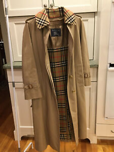 Burberry Women's 4 Petite Vintage Long Trench Coat with removable liner