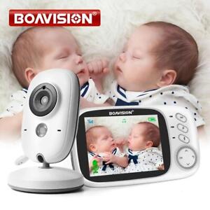 Video Baby Monitor 2.4G Wireless With 3.2Inches LCD 2Way Audio Talk Night Vision