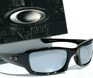 NEW* Oakley FIVES Squared BLACK w POLARIZED Galaxy Chrome Mirror Sunglass 9238