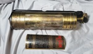Vintage  Brass  FIRE-GUN No.0  Fire Extinguisher.  **EMPTY**