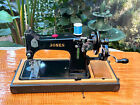 Vintage 1953 Jones 53.A. Hand Cranked Sewing Machine with Case. Made in England.