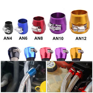 4/6/8/10/12AN Hex Hose Finisher Clamp Screw Band Hose End Cover Fittings New