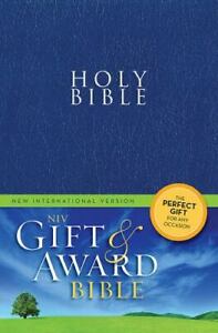 NIV, Gift and Award Bible, Leather-Look, Bl- paperback, Zondervan, 9780310434399