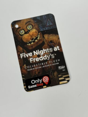New ListingFunko FNAF Five Nights At Freddy's Plush Toy Freddy GameStop Exclusive TAG ONLY