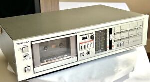 New ListingVintage Toshiba PC-G6R Stereo Cassette Tape Deck 1983 4-Track Level Meters WORKS