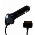AT&T Car Charger with DualUSB Port for iPhone 4/4S, iPad 1/2 (2AMP) - Black