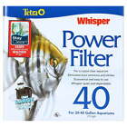Whisper Power Filter 40 Gallons, Quiet 3-Stage Aquarium Filtration