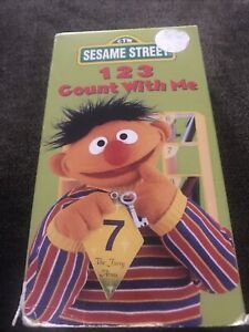 123 Count With Me VHS VCR Video Tape Movie Sesame Street Used RARE