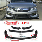 4Pcs Front Bumper Lip Body Kit Lower Spoiler Splitter For Honda Accord 2014-2022 (For: 2000 Honda Accord)