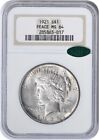1921-P Peace Silver Dollar MS64 NGC (CAC)