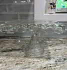 Vintage Indiana Glass Constellation Square Cake Stand Pedestal