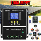 4000W 100A MPPT Solar PV Regulators 12V 24V 36V 48V Solar Charge Controller LCD