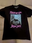 Friday the 13th Jason Lives Black Horror Mens Vintage T-Shirt Size MED