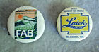 2 different  Celluloid Measuring Tapes 1910 era.  Fab det. and Luick  ice cream