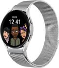 Samsung Galaxy Watch 4 40mm 44mm 42mm 46mm Stainless Steel watch Band [Silver]