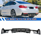 Dual Exhausts Rear Bumper Diffuser Lip For BMW F32 F33 F36 435i M Sport 2014-20