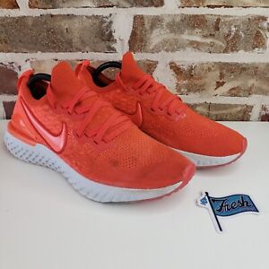 Nike Epic React Flyknit 2 Athletic Running Shoes Men's Sz 11.5 Chile Red/ White.