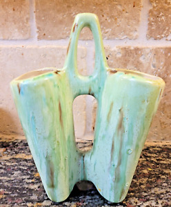 New ListingVintage Art Pottery Double Sided Vase Pen Holder Caddy/planter  7.75”