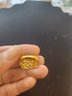 Brand new Beautiful 21kt Yellow Solid Gold Leaves Ring