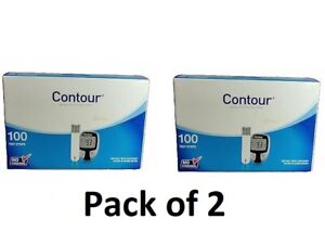 Contour 100 Test Strips Blood Glucose Test Strips Pack of 2