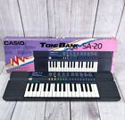 Casio Model SA-20 100 Sound Tone Bank Electronic Keyboard Piano Vintage 80's BOX