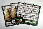 3 Sheets of SUBWAY Coupons Expires 6-13-2024  42 Total Coupons  Grab a New Wrap