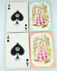 VINTAGE WESTERN PRODUCT GUILD PLAYING CARD DECKS (2) SET-FELT BOX-SOUTHERN BELL