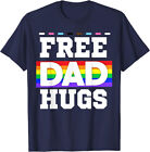 New ListingFree Dad Hugs Pride Support & Love LGBTQ Pride Month Unisex T-Shirt
