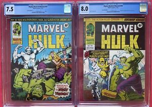 Mighty World of Marvel #197 CGC 7.5 #198 CGC 8.0 Reprints Hulk 181 1st Wolverine