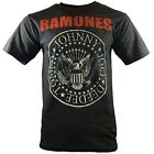 Ramones Men's HEY HO LET'S GO Blitzkrieg Bop Band T-Shirt, Charcoal Gray