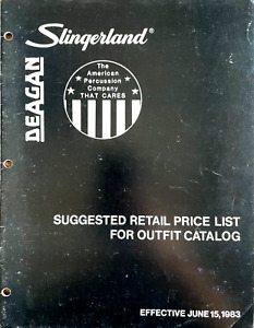 New ListingOriginal 1983 Slingerland Deagan Drum Percussion 9 Page Price List VG CONDITION