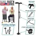 New Folding Walking Cane with LED Light, Adjustable Walking Stick with Carryin
