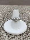 Jared 14K White Gold 1/2 CT Diamond Pear Shaped Cluster Ring (Size 7.25)