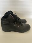 Mens Reebok EX-O-FIT High Top Leather Fitness Training Shoe Black (3478) Size 11