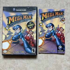 Mega Man Anniversary Collection (Nintendo GameCube, 2004) CIB Complete Black Lab
