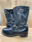 Chippewa Mens Steel Toe Black Leather Engineer Motorcycle Boots 13E #27863