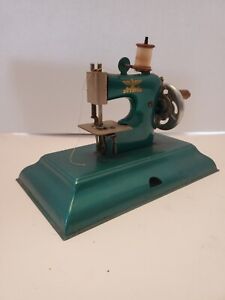Vintage Casige Teal Child's Toy Sewing Machine