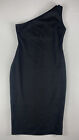 Bailey 44 Womens One Shoulder Knee Length Dress BLACK SZ LARGE MADE IN USA