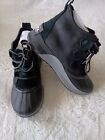 Sorel Out N About III Classic Duck Boots Leather Lace Up Booties Black Size 7