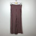 CABI Kelly Wide Leg Crop Pants Size S Stretch Pull On Jersey High Rise Pockets