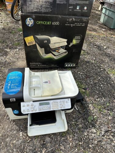HP OfficeJet 6500 All in One Inkjet Printer Used/ FOR PARTS!! HAS INK!!!! READ
