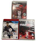 PS3 Sports Lot  NBA 2K16 Harden Cover NBA 2K14 Lebron James Cover FIFA14 w Cases
