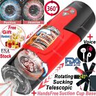 Male Masturbaters Automatic HandsFree Thrusting Cup Rotating Stroker Men Sex Toy
