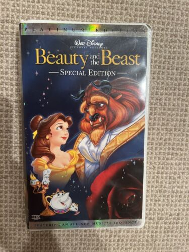 Beauty and The Beast Special Edition Platinum Edition VHS Tape