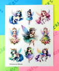 Fairies & Unicorns Sticker Sheet Style 1