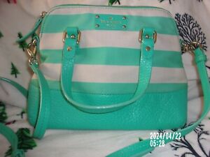 Kate Spade Green and White Purse